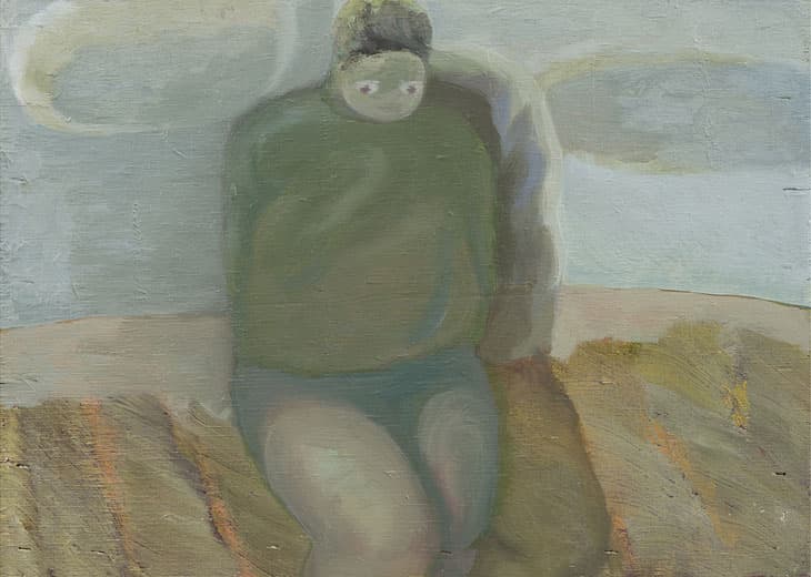 임춘희, 사색, oil on wood , 21x29.5cm, 2012-2017