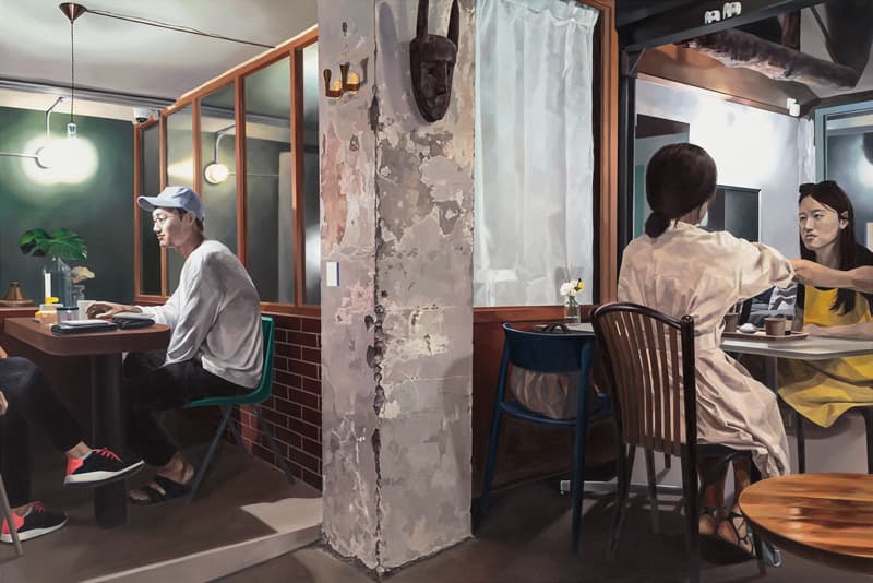 김병진, Listeners2, OilOnCanvas, 130.3x193.9cm, 2017