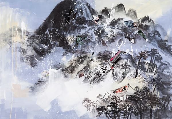 신새람_山水와의 만남2_ mixed media_145.597cm_2015