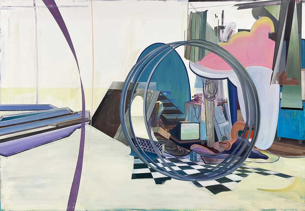 크고 작은 선_oil on canvas_112.3×162.3㎝_2021