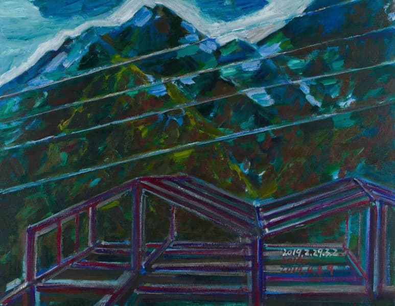 서용선, 철암, 90.7x116.7cm, Acrylic on Canvas, 2017,2019