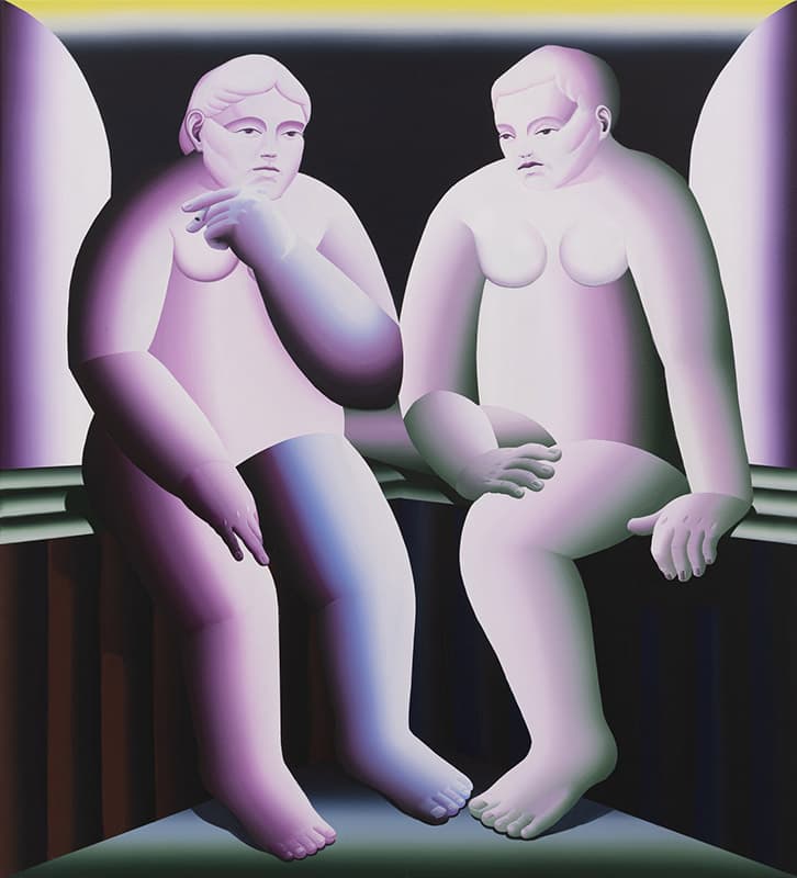 김진희 Face of Dawn 2 새벽의 얼굴 2 2023 Acrylic on canvas 110 x 100 cm,Courtesy of the artist and ThisWeekendRoom, Seoul