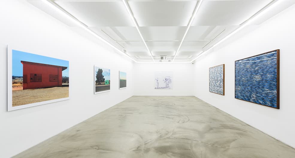 Installation view of Arrival, Gallery Simon, 2016