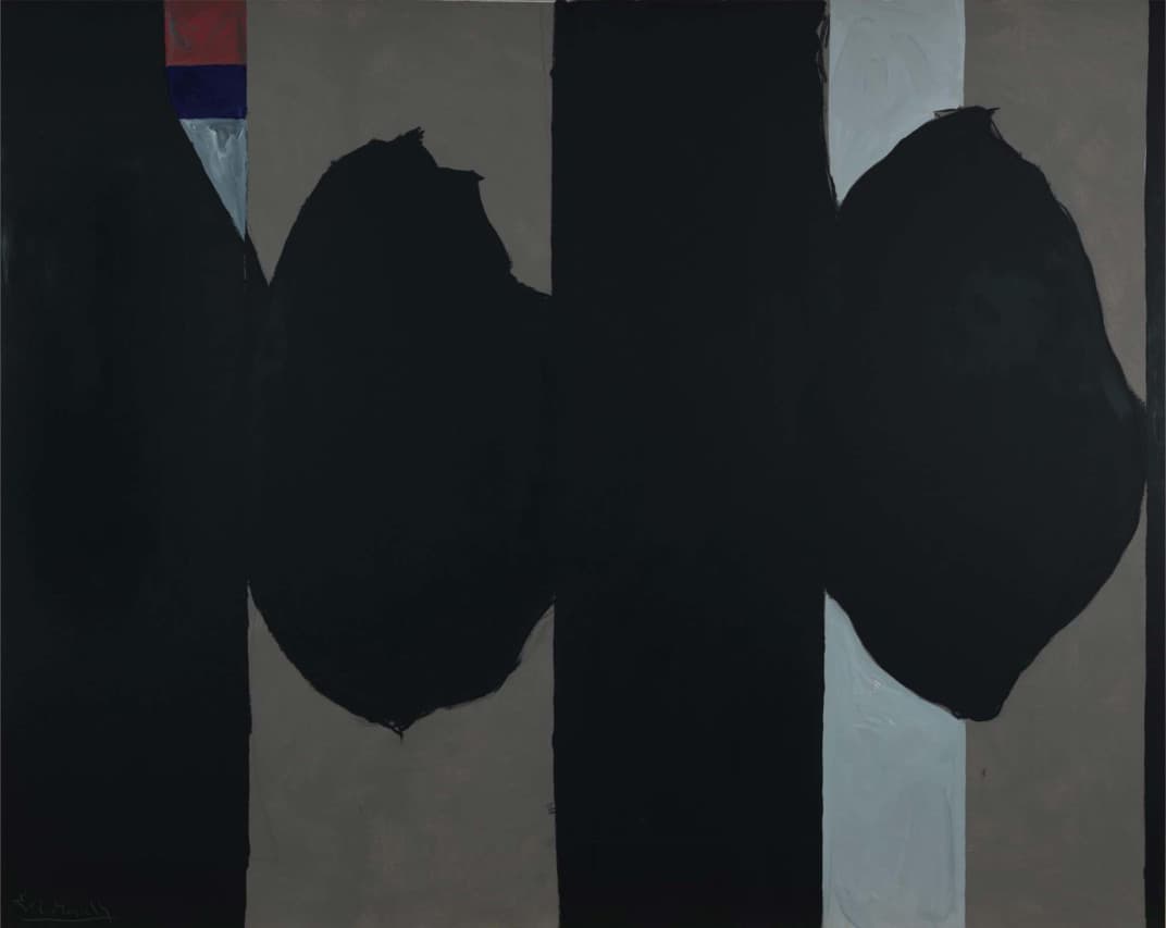 Robert Motherwell, Elegy to the Spanish Republic No.130, 1974-1975, Acrylic on Canvas, 243.8 x 304.8 cm