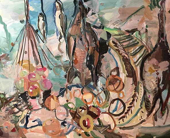 김혜나_Log cabin romance_162x131cm_oil on canvas_2018