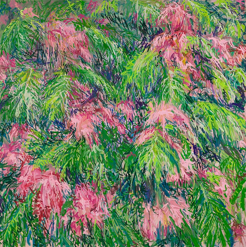 허보리_합환화, 2020, 캔버스에 유채, 160x160cm ⓒThe Artist. All rights reserved.