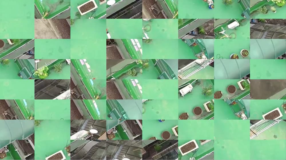 Screen Saver_Flatcity2015, multichannel projection, digital color video, dimension variable