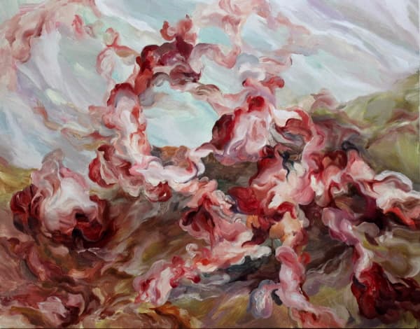 몰락하는 자의 숨Ⅲ 72.7x90.9 Oil on canvas 2016