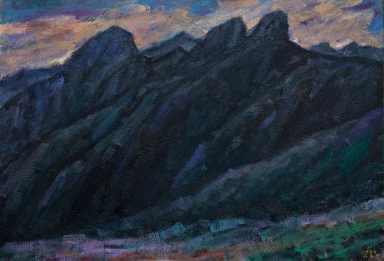 오승우_월출산_1984 oil on canvas_131x194 cm Gwangju MUSEUM OF ART Collections
