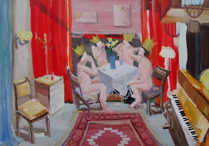 Naked King 70x100cm oil on linen 2015