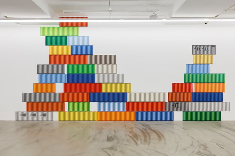김지은, 만능 컨테이너 프로젝트  Versatile Container Project 2016 알루미늄판에 시트지, 가변크기
