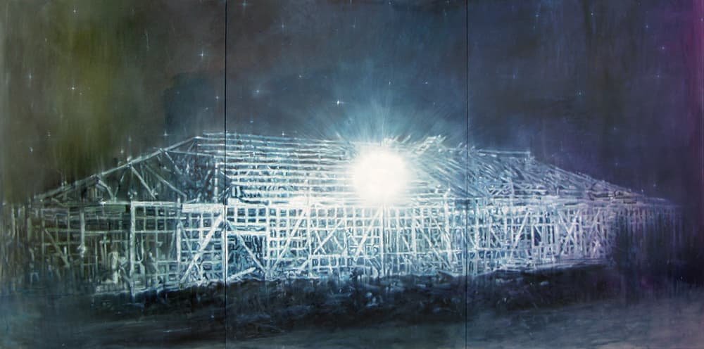 윤석원, Outside, 캔버스에 유채, 193.9×390.9cm, 2022