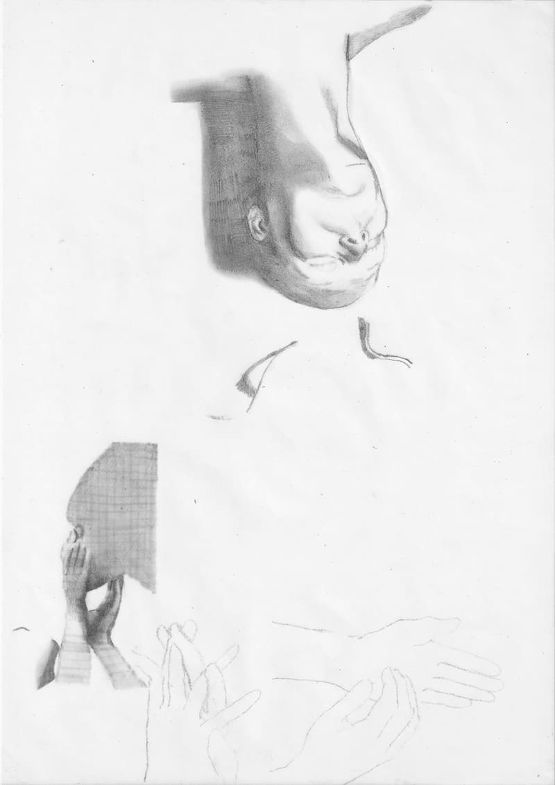 김지수 Untitled 2018 pencil on tracing paper   28×20cm