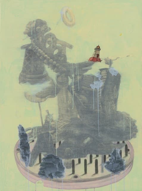 임현채, <길 위에서> 130.3x97cm, 종이에 과슈, 2019
