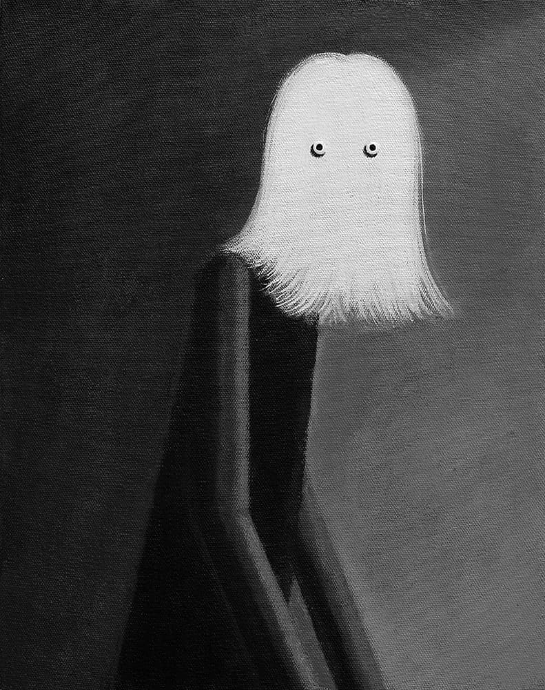 전희수_Anxious eyes_Acrylic on canvas_28cm x 36cm_2020
