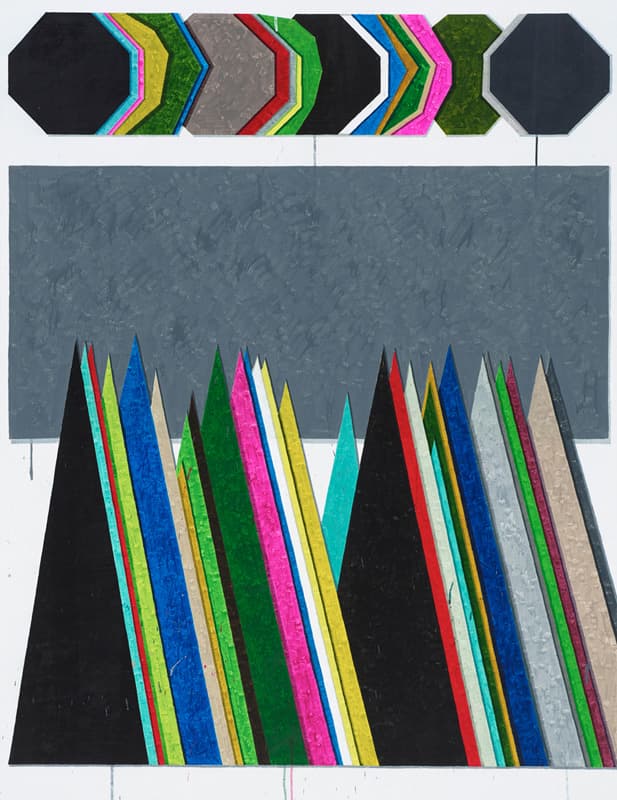 Hyunsun Jeon, Gray Moves 2, watercolor on canvas, 145.5x112cm, 2018