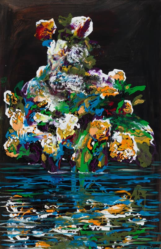이성수_수국의 구도_acrylic and oil on canvas_100x65.1cm 40M_2018