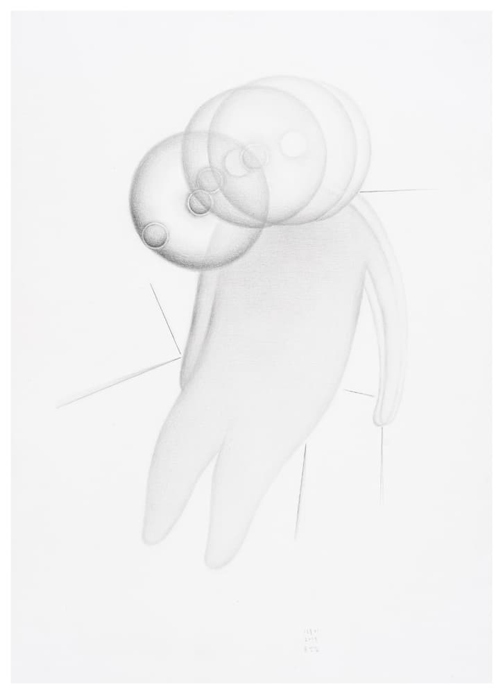표영실, 기울기, 2019, pencil on paper, 38.5x28.5cm