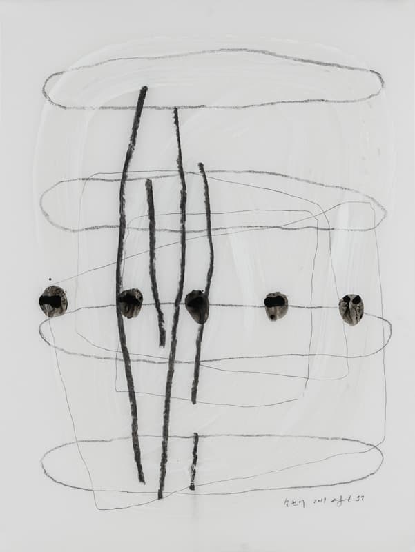 설원기, 2019-37, mixed media on polyester film, 61X46cm 자료제공: 이유진갤러리