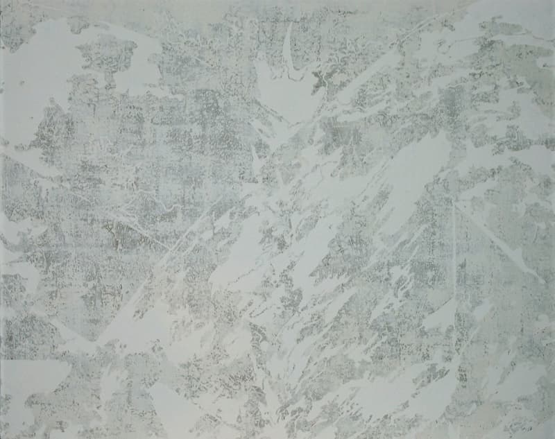 우민정, 그래야만 한다, 72×91㎝, 마, 황토 백토 위에 상감, 2017