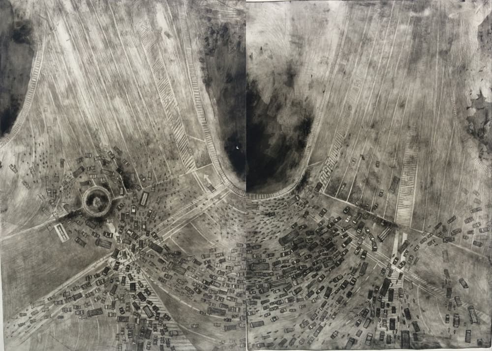 문하경, Foreigner 100 x 70 cm Etching 2015