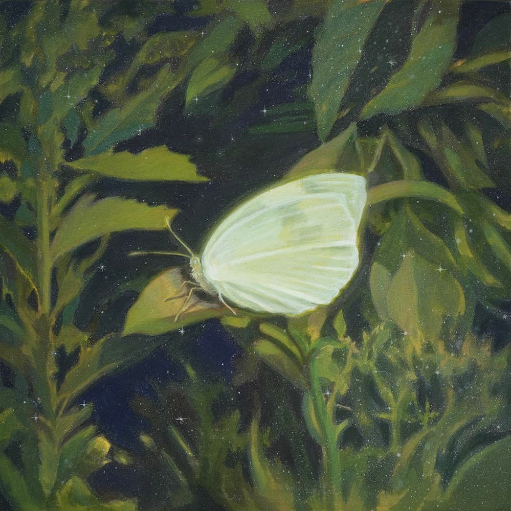 박세빈, Wonder of You 1, 광목에 분채, 과슈, 45.5x45.5cm, 2024