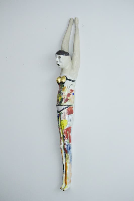 산롱(김성천,정길영,위량), MAN, 백토_환원소성1360도, 86×12×12cm, 2016