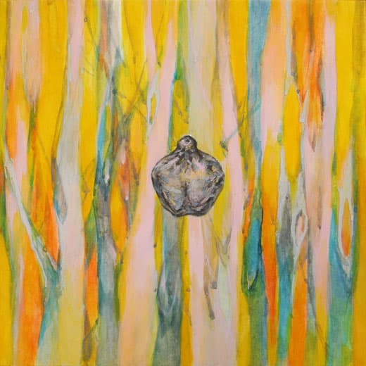 최혜인, 생각의 씨앗 A seed of thought , 순지에 과슈, 안료 Gouache, pigment on paper , 30x30cm , 2017