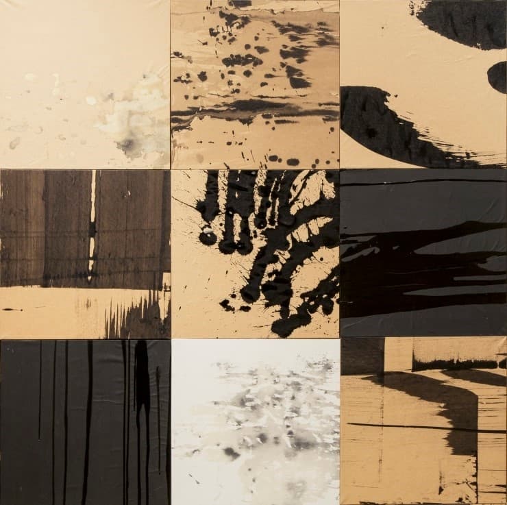 Play sereise, 90x90cm, Wood paper on Asian ink, 2014