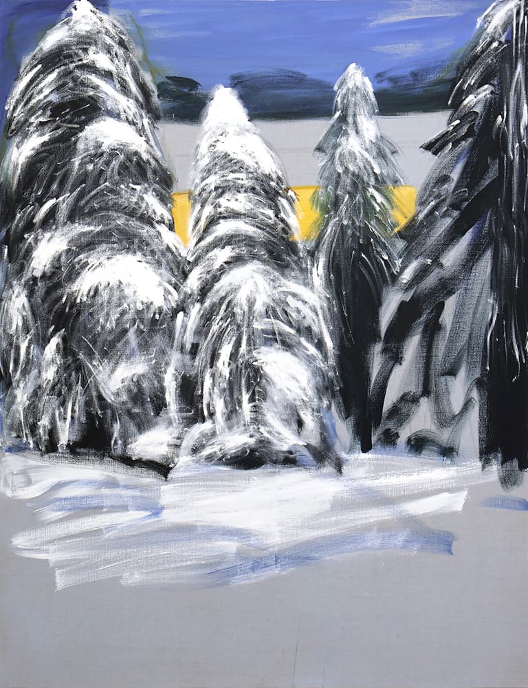 고요한 밤 Silent Night, 2023 Acrylic, oil on canvas, 145.5x112.1cm