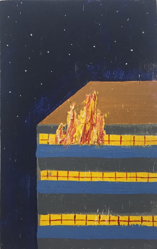 이미주_나무에 아크릴,유화_13x18cm_2014