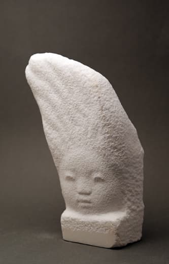 유향숙, 얼굴, 대리석, 17x7x27cm , 2014