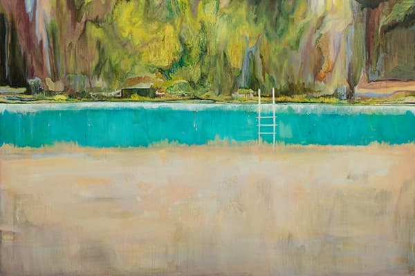 우지윤, Untitled, 193.9x112.1cm, Oil on canvas, 2019