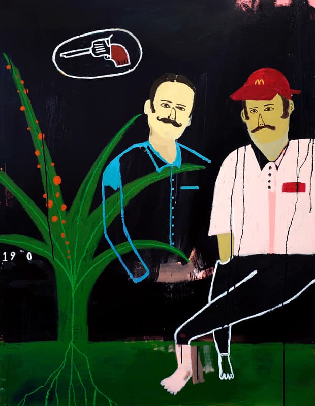 What happened in 1990?-02, Mixed media on wood, 116.8 x 91.0cm, 2018