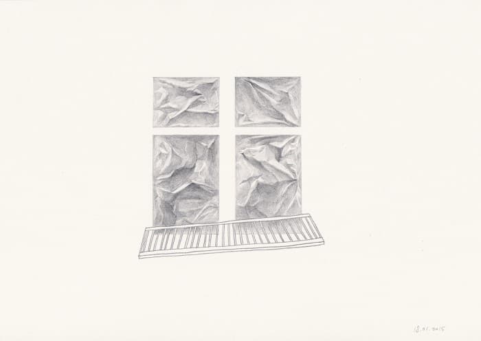정유미, Reykjavik 18011, 2015, Pencil on paper, 21×29.5cm