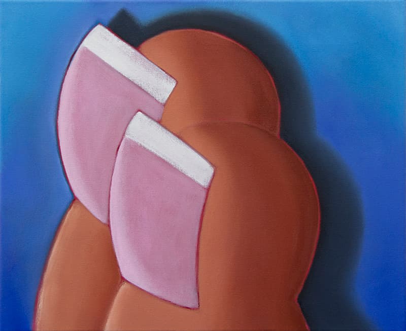 샐리 킨드버그_French Astronauts_oil on canvas_55x45cm_2020