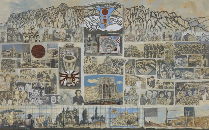 손장섭, 우리가 보고 의식한 것들, 2011, 캔버스에 아크릴릭, 182x291cm