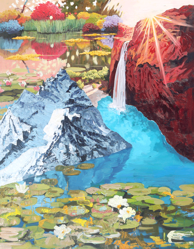 김상균, 화려강산#1, 2018, Oil on canvas, 117x91cm
