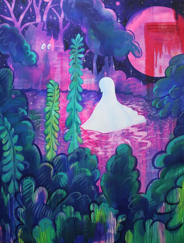 유재연_Ruby Moon_oil on canvas_ 200 x 150cm_2019