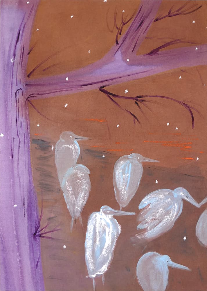 김민수, 투게더 Together, Acrylic, oil on canvas, 90.9x65.1cm, 2023