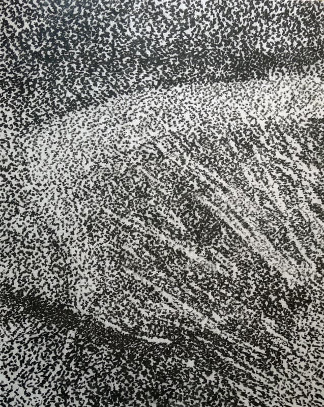 이영호, 감춰진 것을 드러내는(Interpèrte),  162.2X130.3cm, 장지위에 석채, 목탄, 먹, 2018