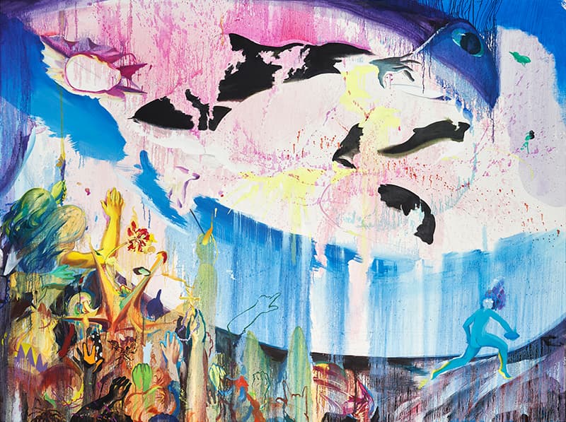정수정_Our starman_2020_oil and oil pastel on canvas_193.9×259.1㎝