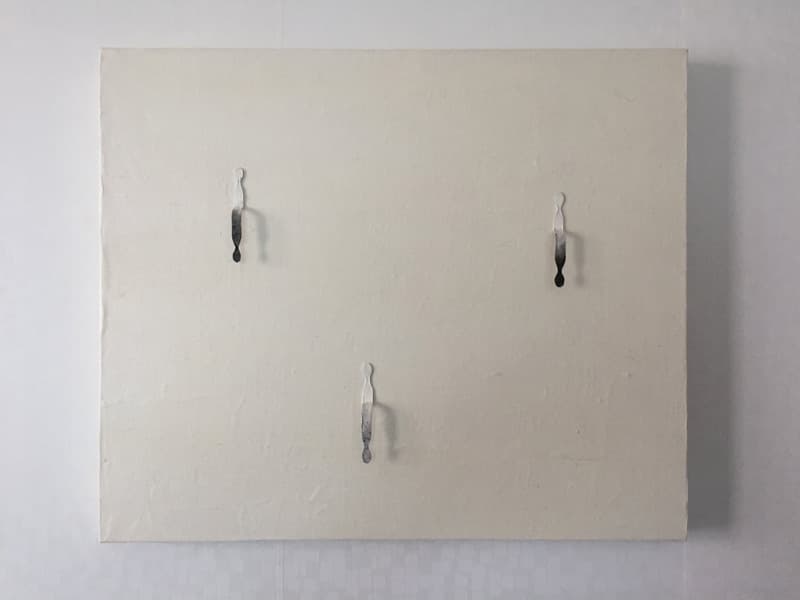 고강필, permeate17-3, 알루미늄, 잉크, 나무에 한지, 38×46×2.5cm, 2016~7