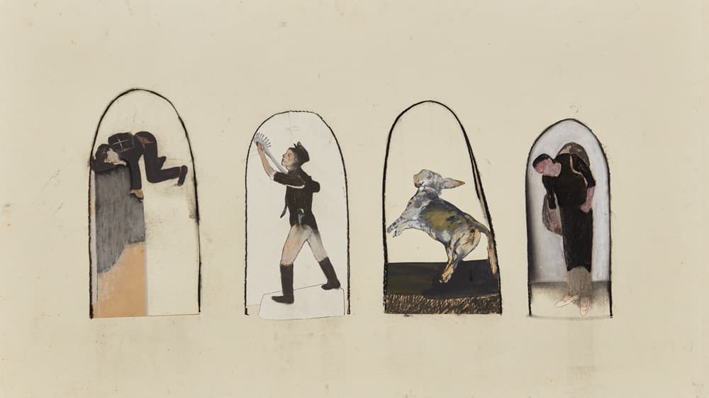 Chen Yujun, Each Single Self NO.8klqw755, 2007, Hand-made paper, toner and marker pen, 66 x 115 cm이미지제공: 아라리오갤러리