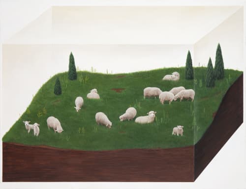 김근영, Psalm 23, Acrylic on canvas, 91.0x116.8cm, 2016