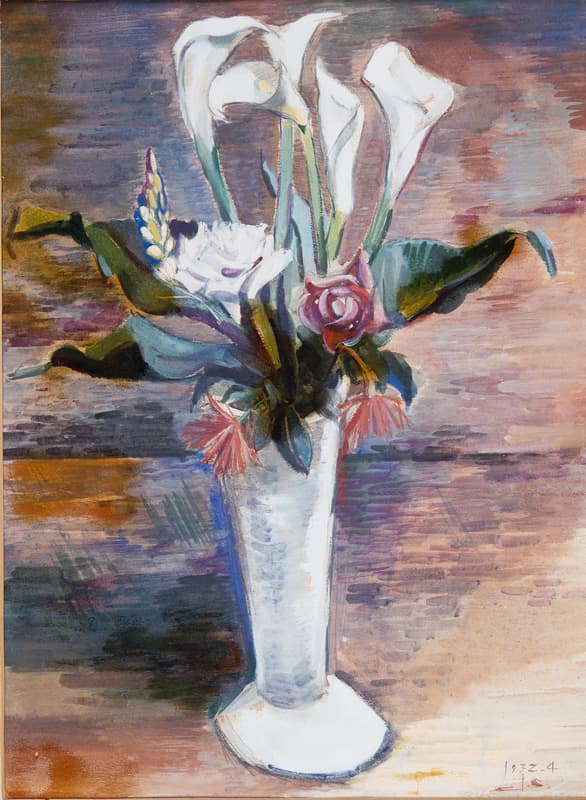 이인성, 카이유, 1932, 종이에 수채, 72.5×53