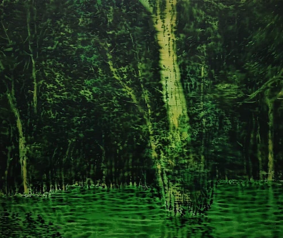 김건일, Forest and Rumination, Oil on Canvas, 72.5×60.5cm, 2016