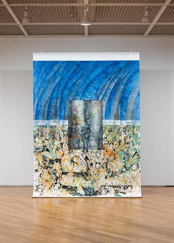 그저 이렇게, 2018 화선지에 채색, 280 x 200cm