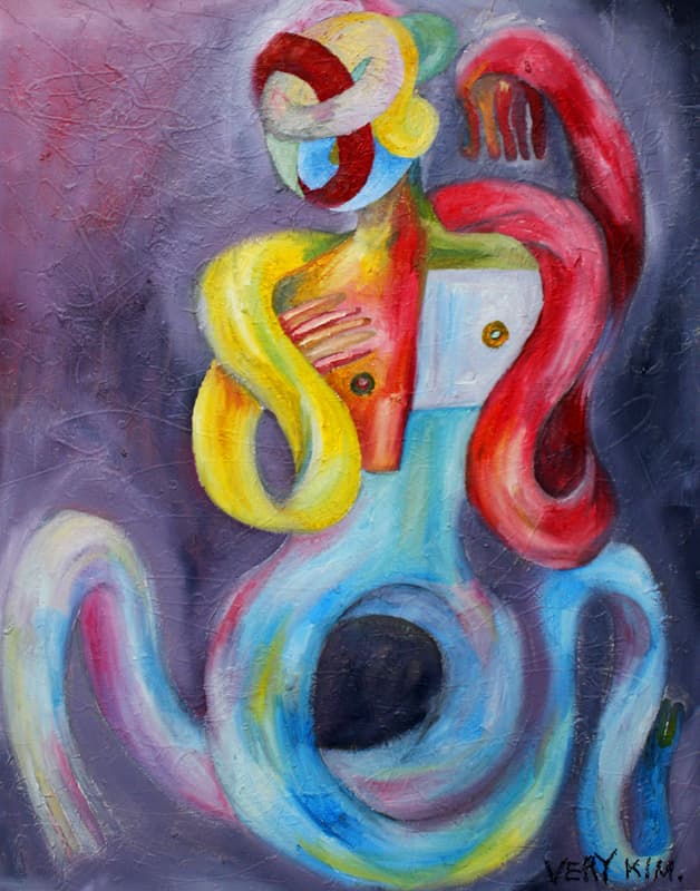 김베리 [춤을 추는 사람.2019], 2019년 캔버스에 유화, 116.8x91.0cm. 대한민국