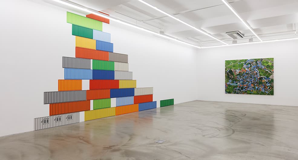 Installation view of Capricious Land 변덕스러운 땅, Gallery Simon, 2016